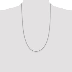 Sterling Silver Rhodium-plated 1.5mm Box Chain - 6