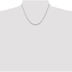 Sterling Silver 1.75mm Box Chain w/2in ext.