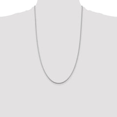 Sterling Silver Rhodium-plated 1.75mm Box Chain - 6