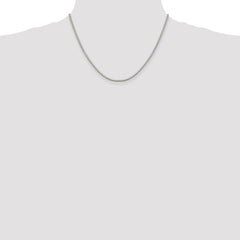 Sterling Silver 1.9mm Box Chain w/2in ext.