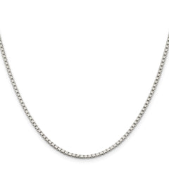 Sterling Silver 2mm Box Chain w/2in ext.