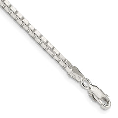 Sterling Silver 2.5mm Box Chain - 12