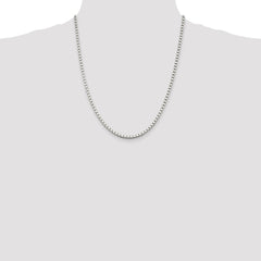Sterling Silver 3mm Box Chain - 5