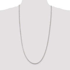 Sterling Silver 3mm Box Chain - 6