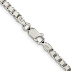 Sterling Silver Rhodium-plated 3.25mm Box Chain - 5