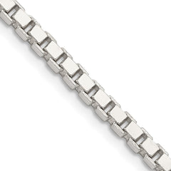 Sterling Silver 3.25mm Box Chain - 7