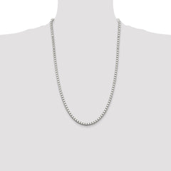 Sterling Silver 3.75mm Box Chain - 7