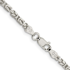 Sterling Silver 2.5mm Byzantine Chain - 8