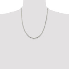 Sterling Silver 2.5mm Byzantine Chain - 7