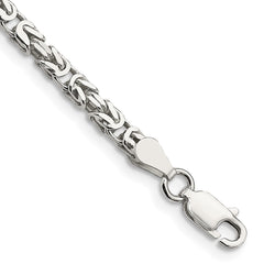 Sterling Silver 2.5mm Byzantine Chain - 2