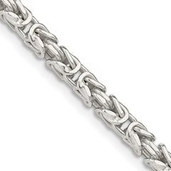 Sterling Silver 3.25mm Byzantine Chain - 2