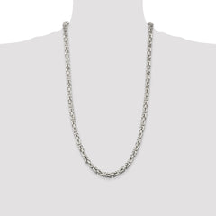 Sterling Silver 6mm Byzantine Chain - 5