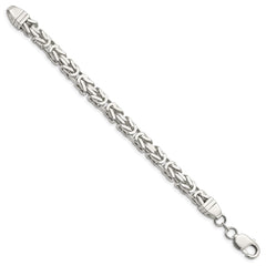 Sterling Silver 7.5mm Byzantine Chain - 2