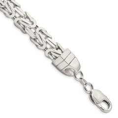 Sterling Silver 8.25mm Byzantine Chain - 3