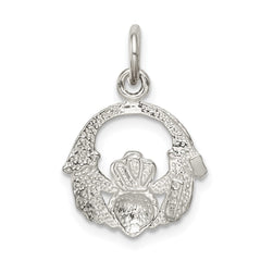 Sterling Silver Claddagh Charm - 2