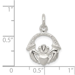 Sterling Silver Claddagh Charm - 2