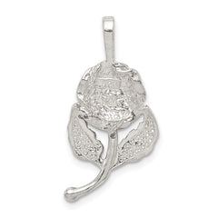 Sterling Silver Rose Pendant - 2