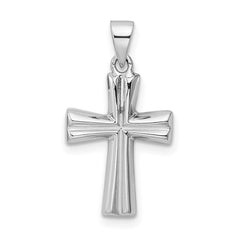 Sterling Silver RH Polished Cross Pendant - 2