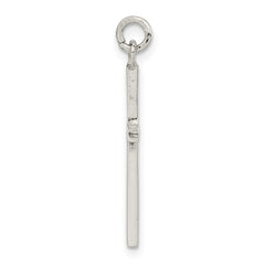Sterling Silver Polished Cross Pendant - 41