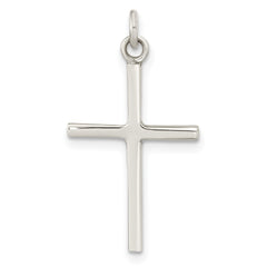 Sterling Silver Polished Cross Pendant - 41