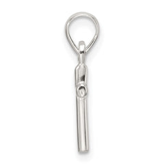 Sterling Silver Polished Cross Pendant - 2
