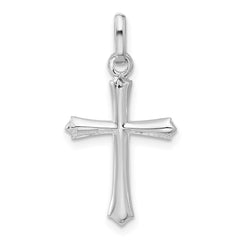 Sterling Silver Rhodium-plated Cross Pendant - 2