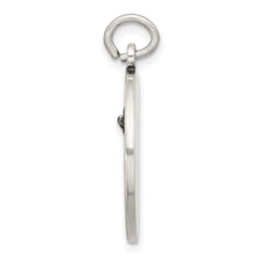 Sterling Silver Solid Antiqued St Michael Pendant