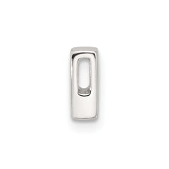 Sterling Silver E-coated Letter P Slide Charm