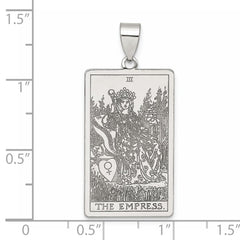 Sterling Silver The Empress Tarot Card Pendant