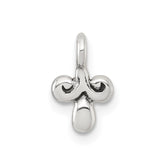 Sterling Silver Polished and Antiqued Fancy Charm