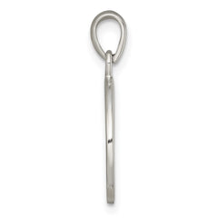 Sterling Silver Polished Black Enamel EVERY DAY IS A GIFT FROM GOD Cut Out Cross Disc Pendant