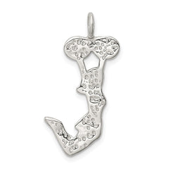 Sterling Silver Cheerleader Charm - 3
