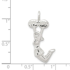 Sterling Silver Cheerleader Charm - 3
