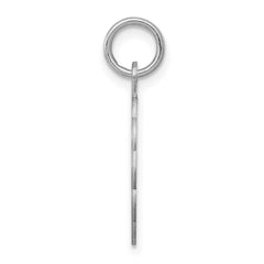 Sterling Silver Rhodium-plated Baptism Disc Charm - 2