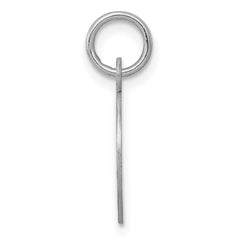 Sterling Silver Rhodium-plated Cross Disc Charm - 3