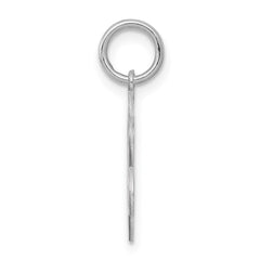 Sterling Silver Rhodium-plated Happy Birthday Disc Charm - 4
