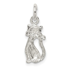 Sterling Silver Cat Charm - 2