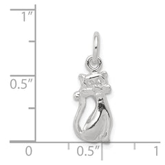 Sterling Silver Cat Charm - 2