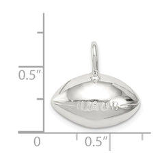 Sterling Silver Football Charm - 2