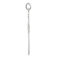 Sterling Silver Budded Cross Pendant - 2