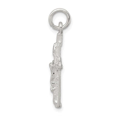 Sterling Silver INRI Crucifix Pendant - 8