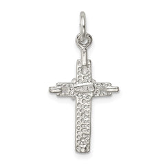 Sterling Silver INRI Crucifix Pendant - 8
