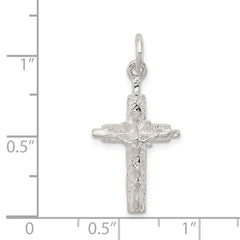Sterling Silver INRI Crucifix Pendant - 8