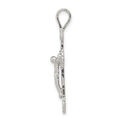 Sterling Silver Crucifix Pendant - 7