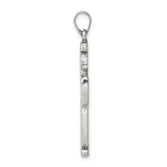 Sterling Silver Antiqued Cross Pendant
