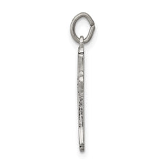 Sterling Silver Antiqued Cross Charm