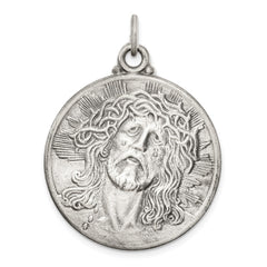 Sterling Silver Antiqued Ecce Homo Medal - 4