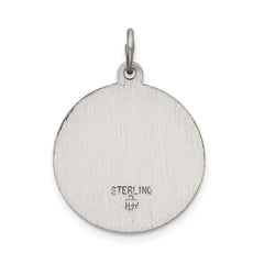 Sterling Silver Antiqued Sacred Heart of Jesus Medal - 4