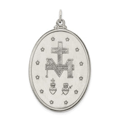Sterling Silver Antiqued Miraculous Medal - 12
