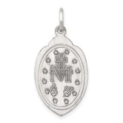 Sterling Silver Antiqued Miraculous Medal - 23